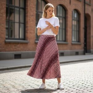 NWT Anthropologie Maeve Hildi Pleated Midi Skirt Size XS